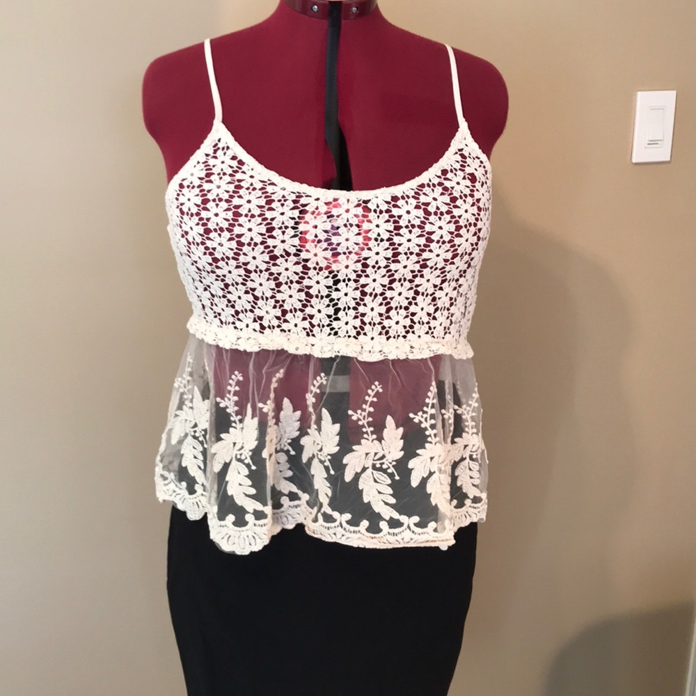 Sheer tank top style blouse